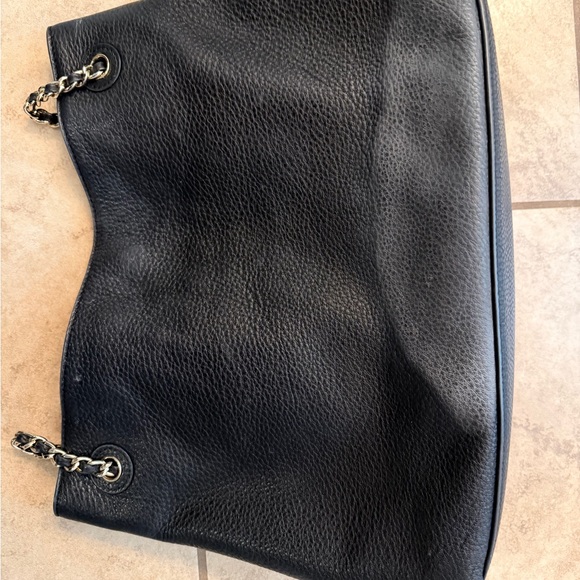 Tory Burch Black Pebbled Leather Shoulder Bag - Picture 4 of 11